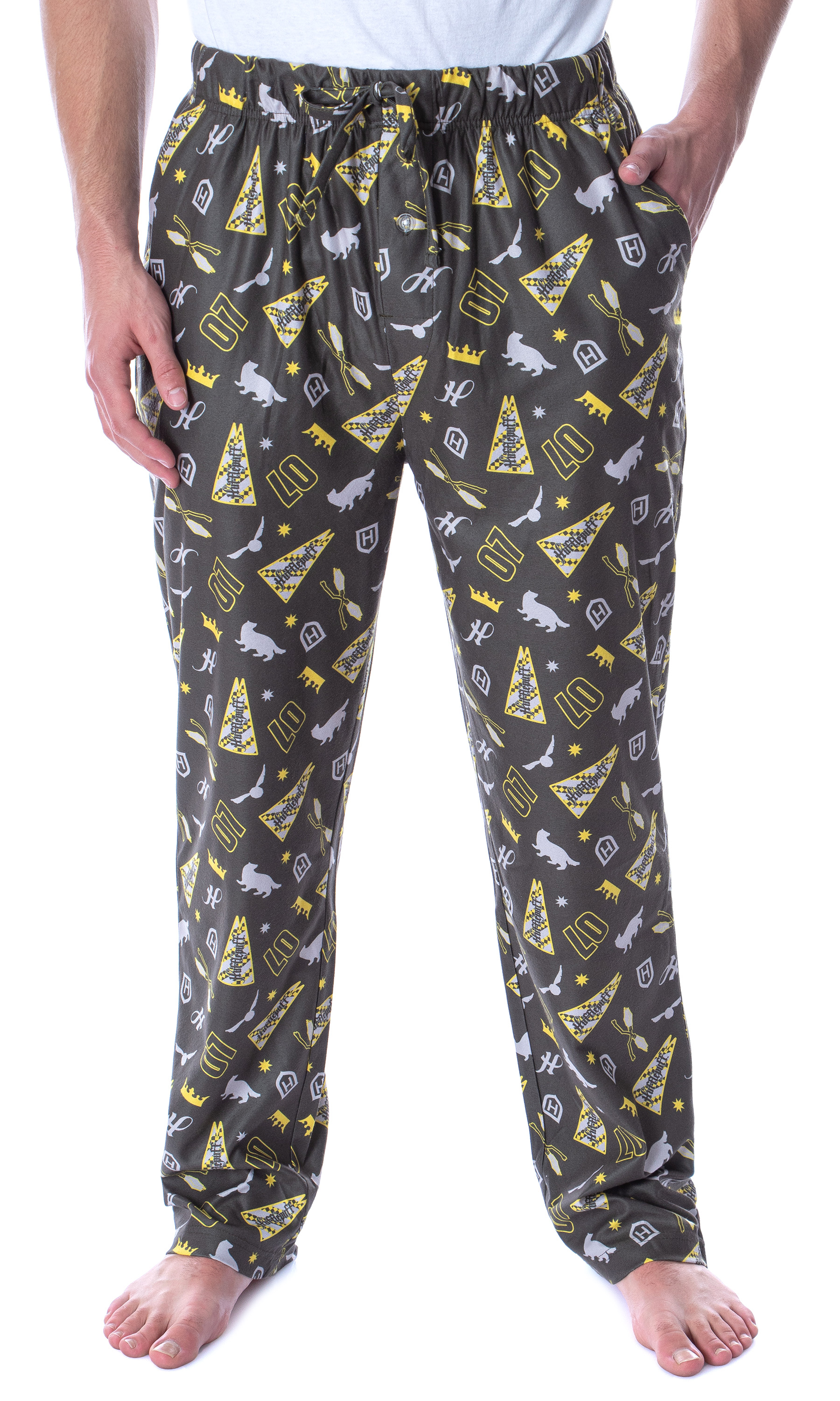 Harry Potter House Crest Pajama Pants For Men - Gryffindor, Slytherin, Hufflepuff, Ravenclaw