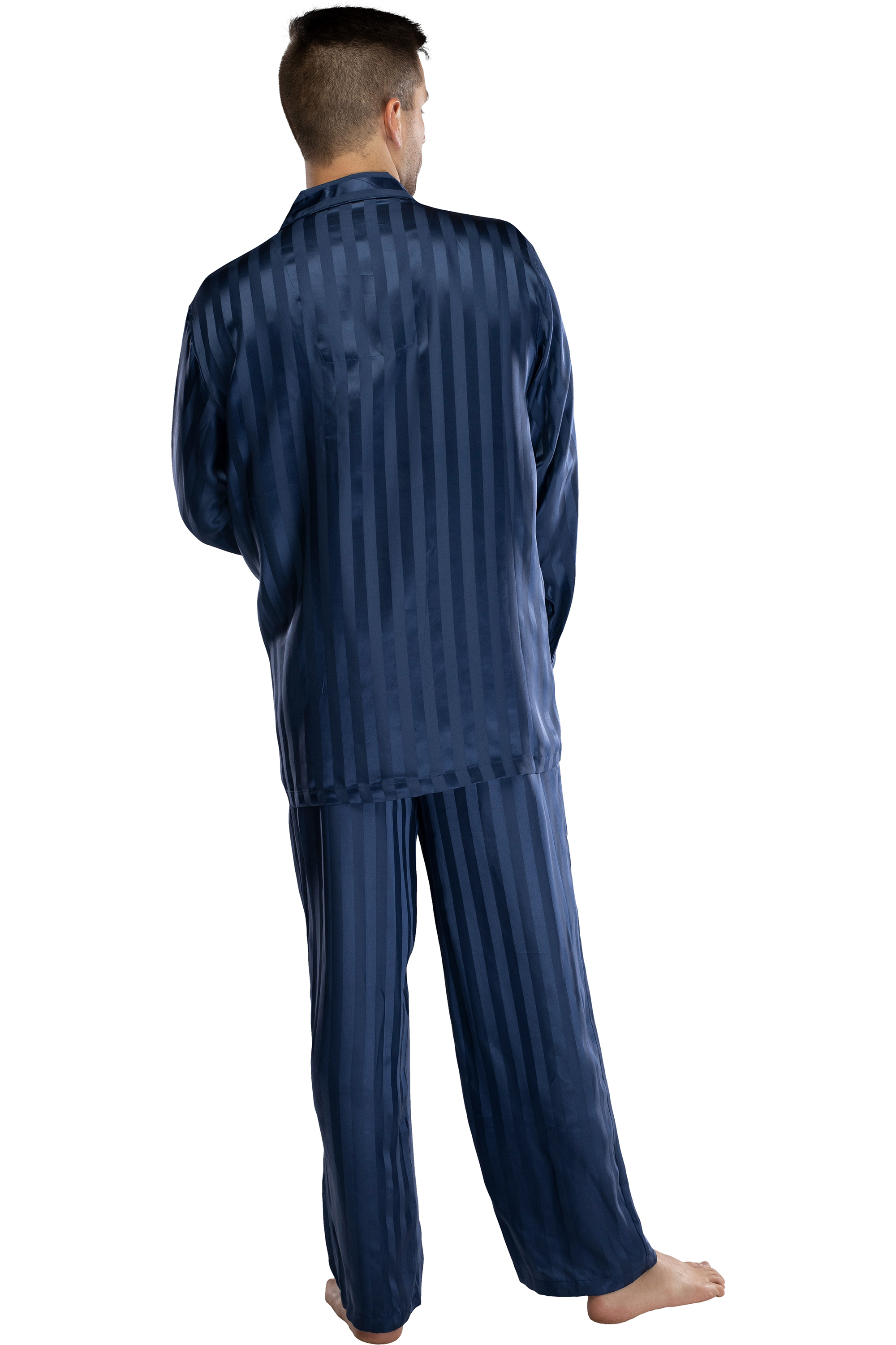 INTIMO MEN/'S LUXE SILK LONG SLEEVES FOREST GEEN PAJAMA SET SIZE S NWT