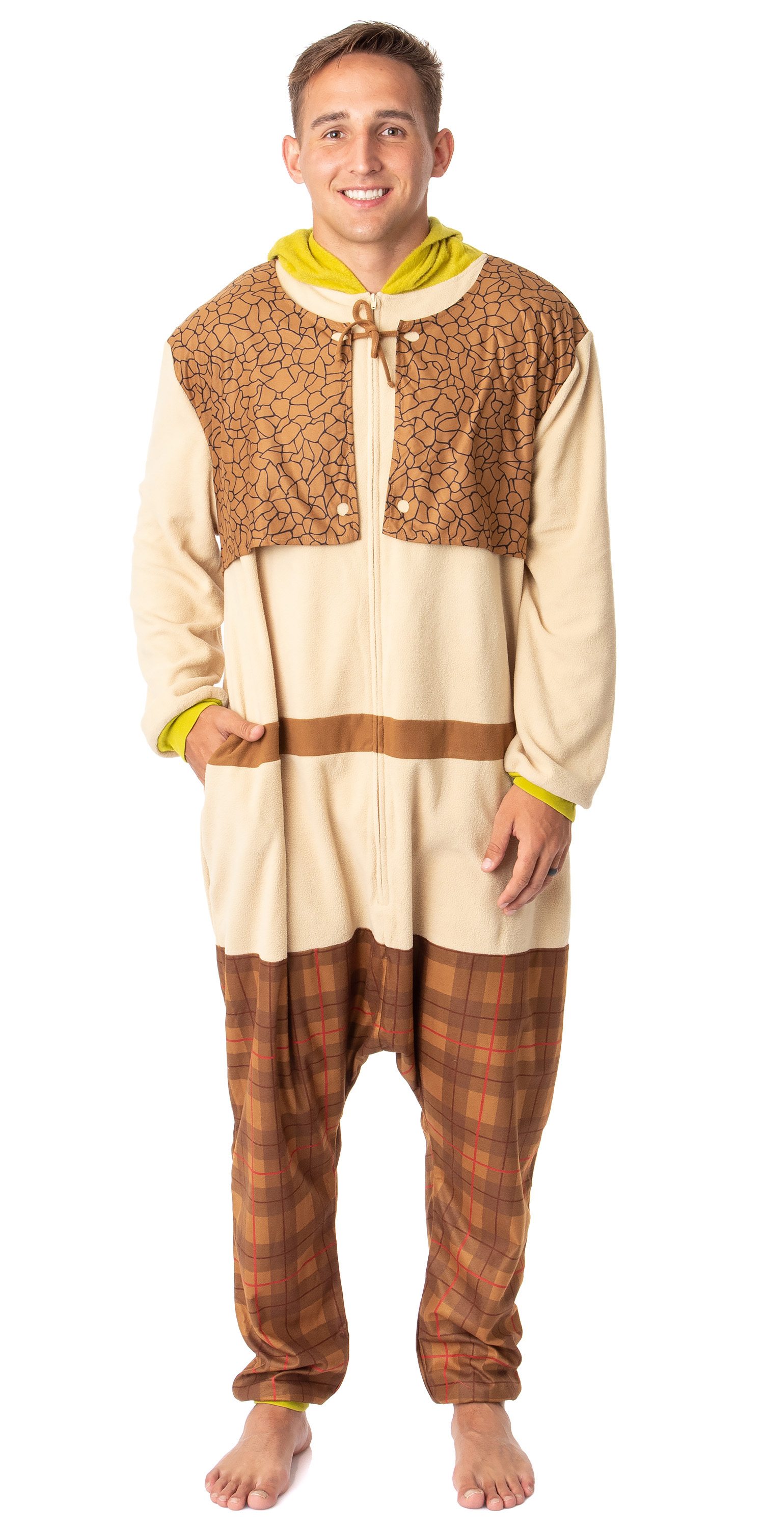 DreamWorks Shrek Mens' Movie Film Costume Footless Sleep Union Suit